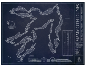 Blueprint of golf course