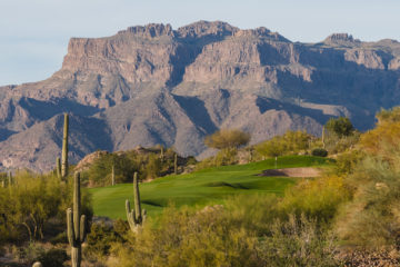 Arizona mountains and golf course